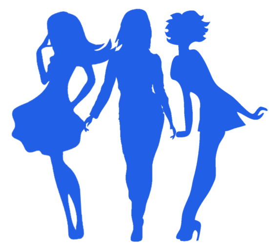 キュートタイプのイラスト胸像